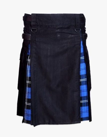 Utility Hybrid Kilt – Blue Ramsay Tartan Box Pleated Design
